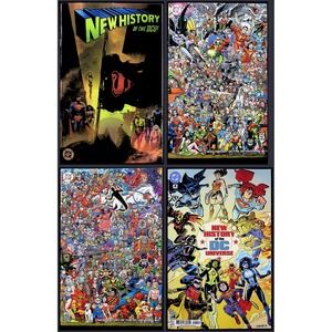 New History of the DC Universe 1G 2G Ryan Sook Foil 3F 4A‎ 4x Comic Lot